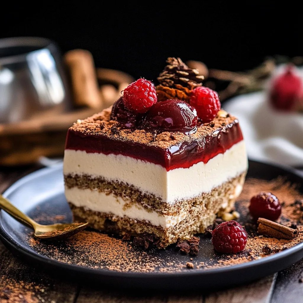 Weihnachtliches Spekulatius-Kirsch-Tiramisu