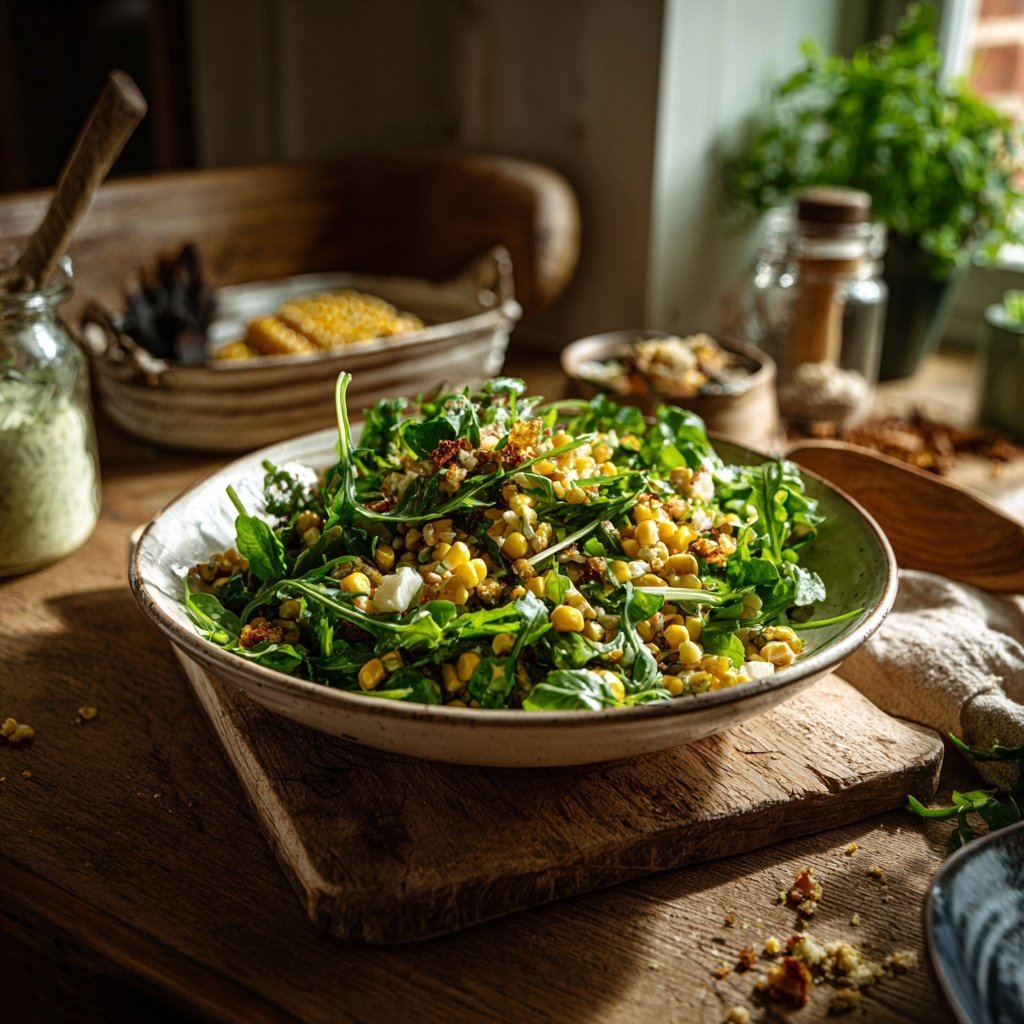 Reissalat Zum Grillen Mit Mais