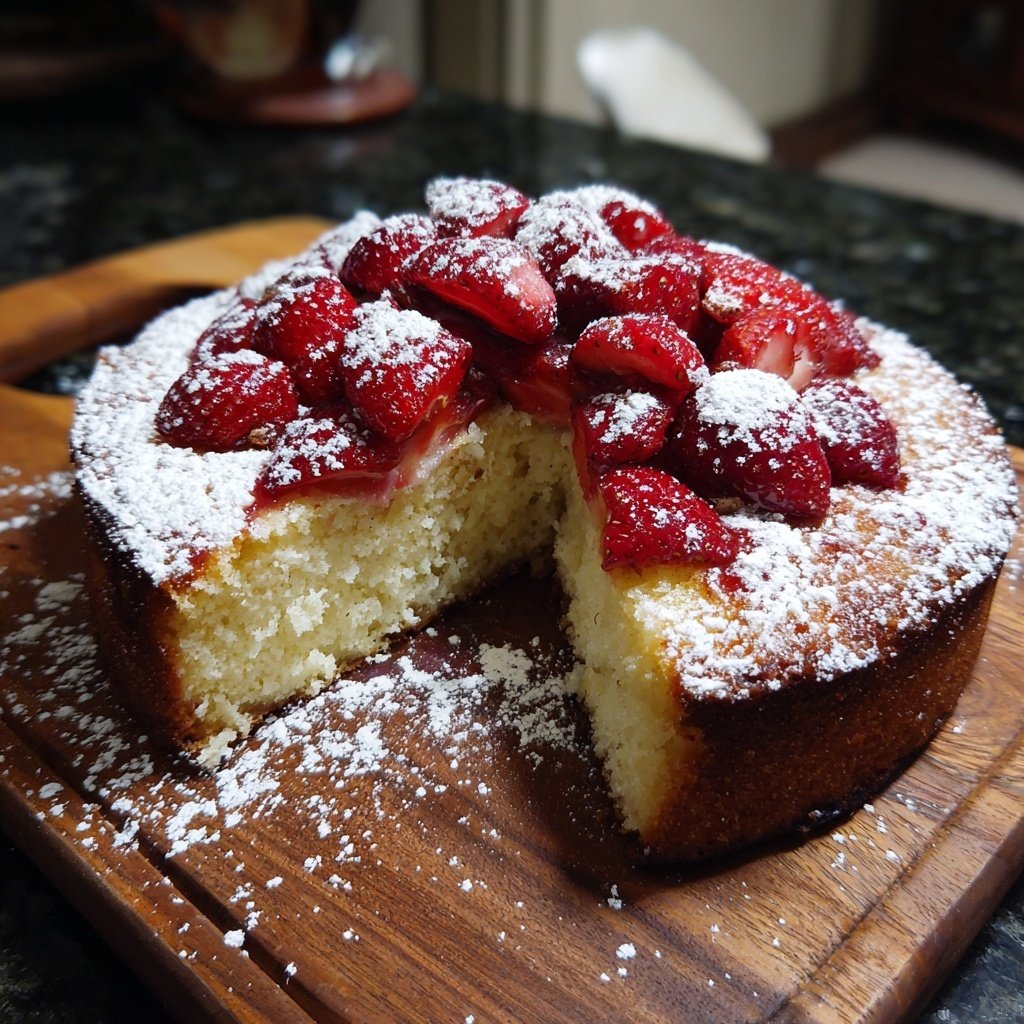 Saftiger Erdbeerkuchen Mit Joghurt Teig