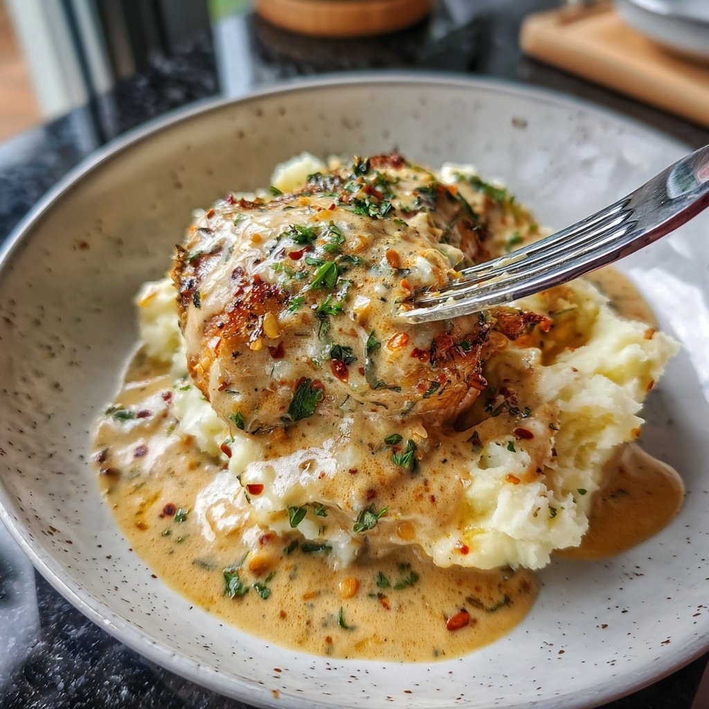Hausmannskost Cremiges Hähnchen mit Kartoffelpüree