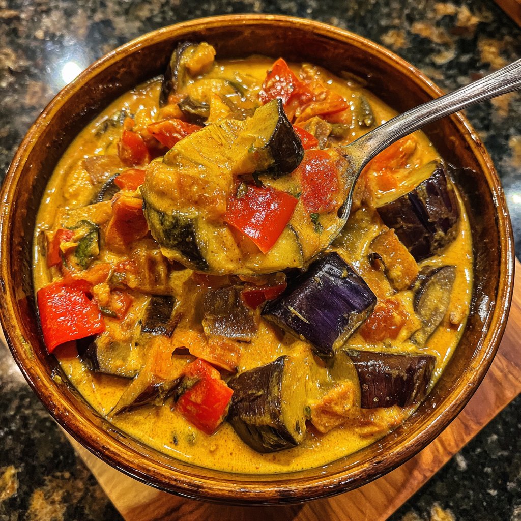 Gemüsecurry mit Aubergine
