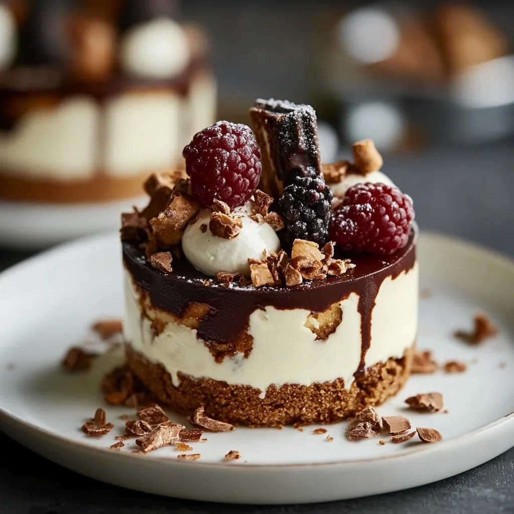 Gebackener Weiße-Schokolade-Käsekuchen