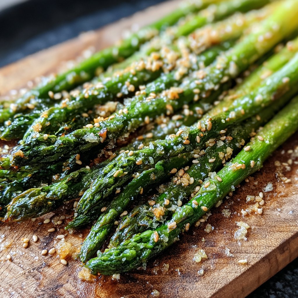 Grüner Spargel Mit Sesam