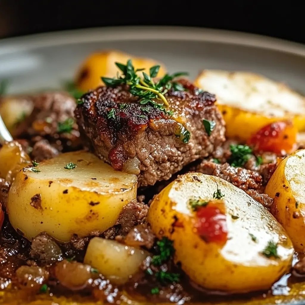 Kartoffelpfanne mit Hackfleisch