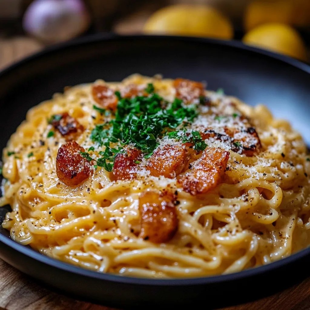 Cremige Ramen Carbonara