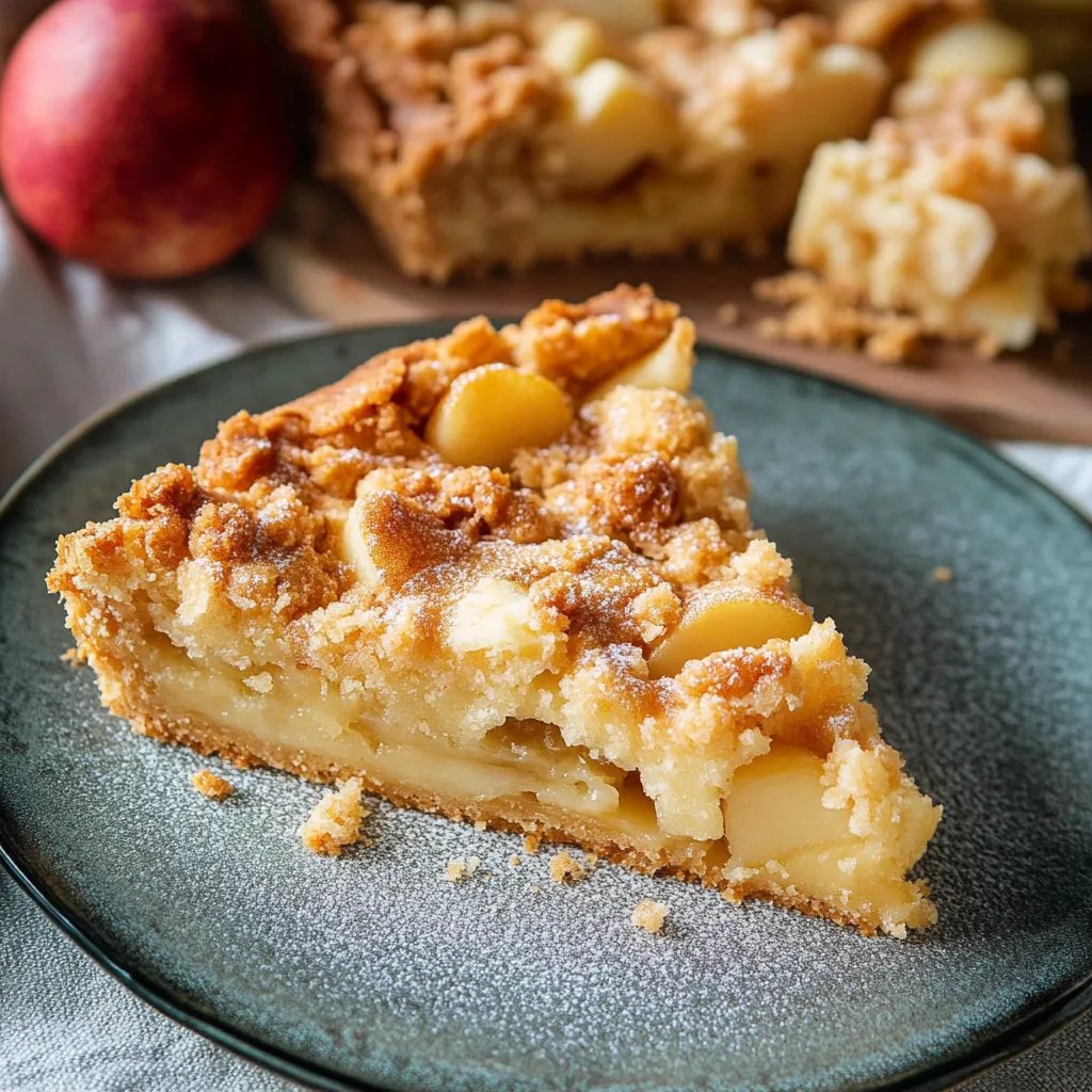 Apfelkuchen vom Blech mit Streuseln