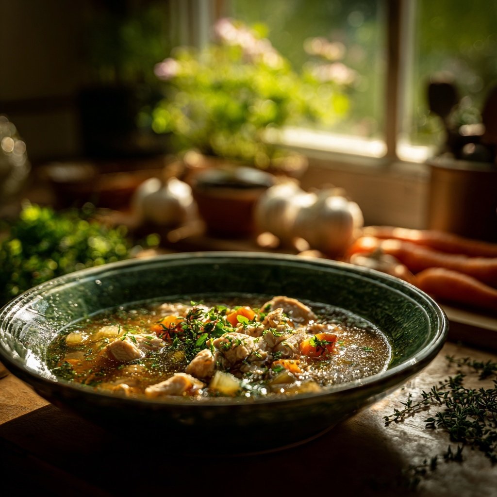 Kalorienarme Hähnchen Suppe