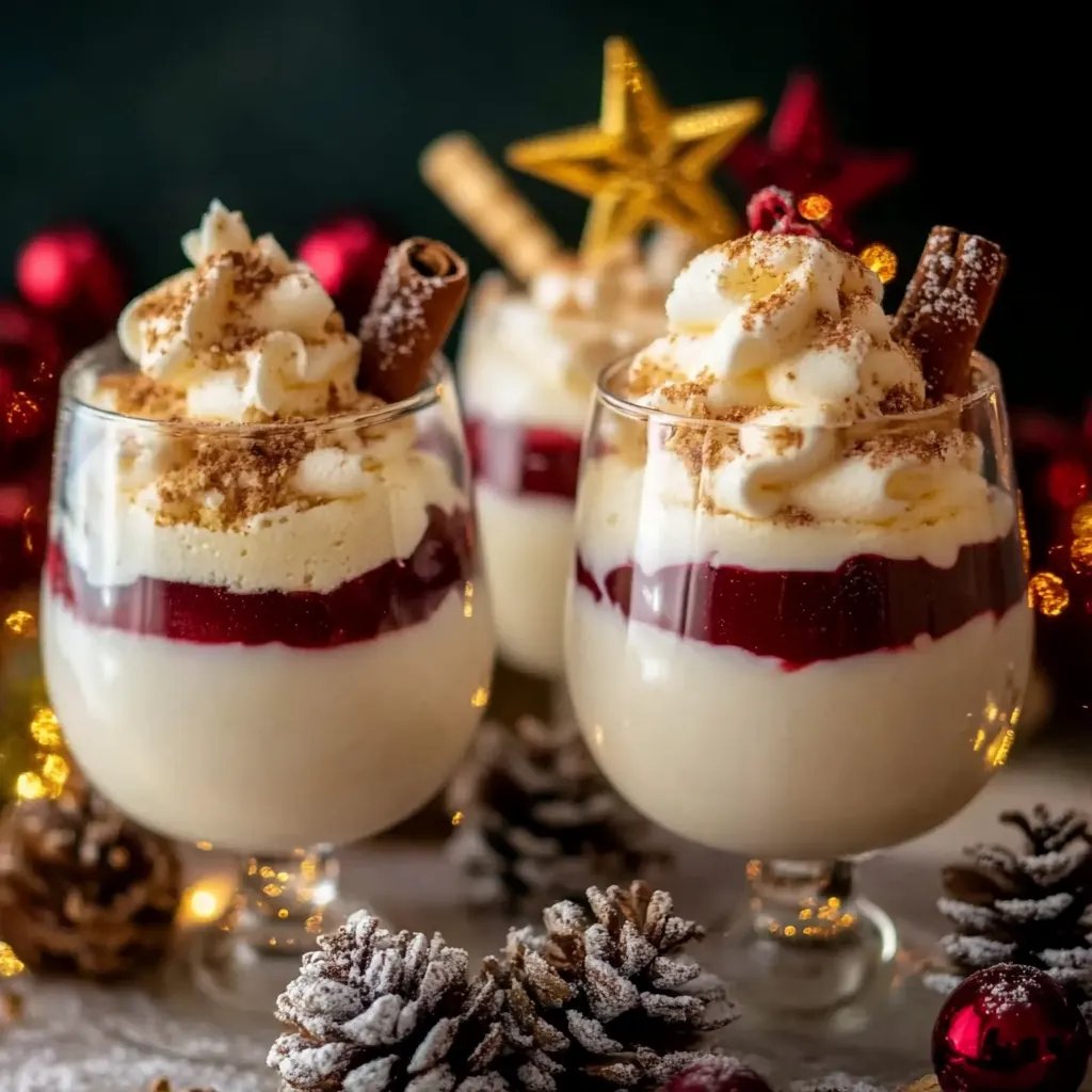 Festliche Weihnachts-Dessertbecher