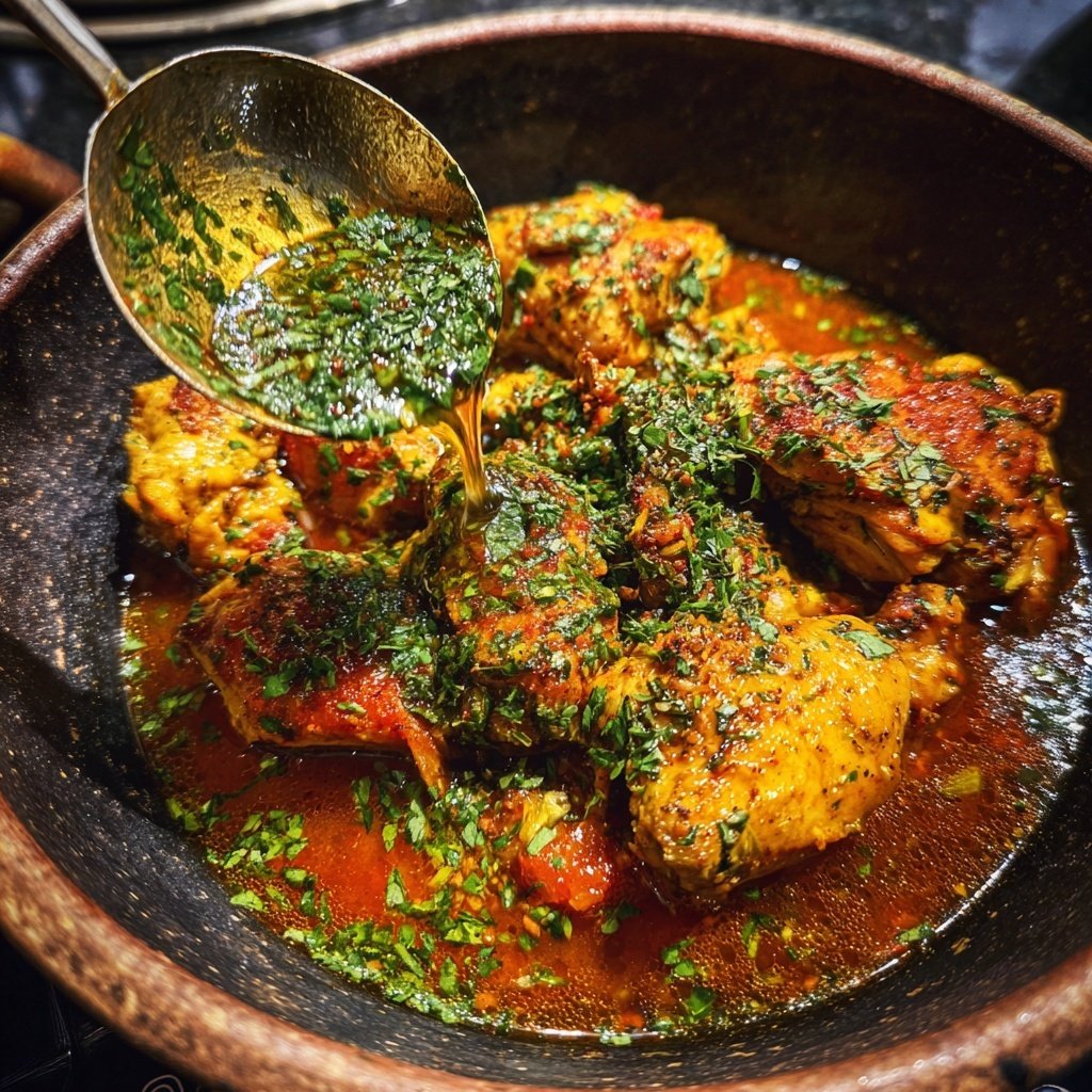 Internationale Küche Marokkanisches Hähnchen-Tagine