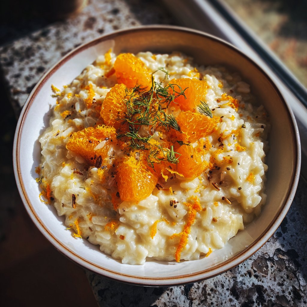 Risotto mit Fenchel und Orange