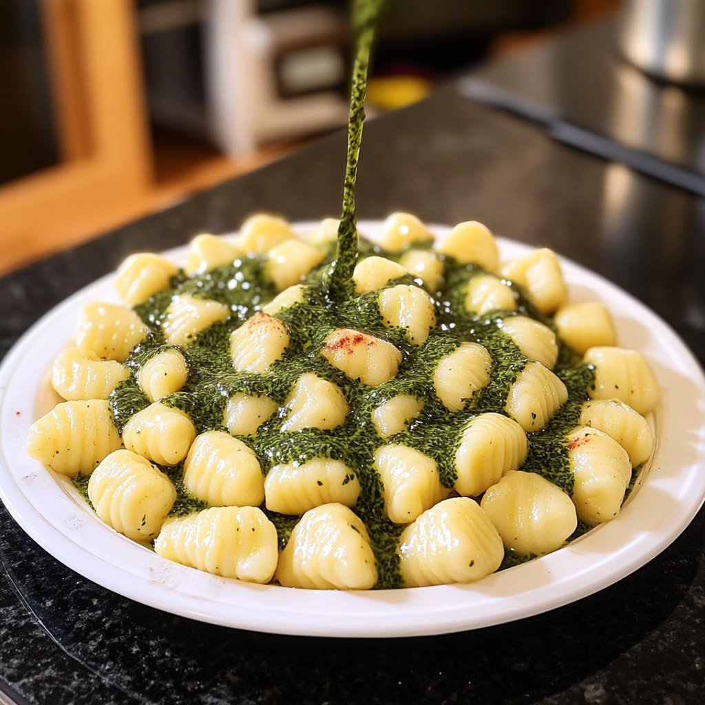 Gnocchi mit Spinat-Sahne-Sauce