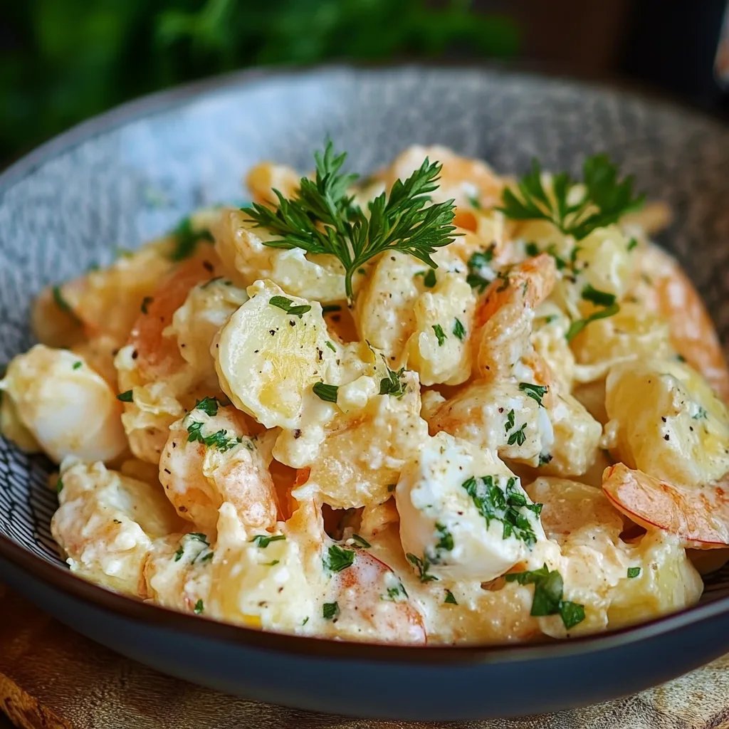 Kartoffelsalat mit Mayonnaise und Ei