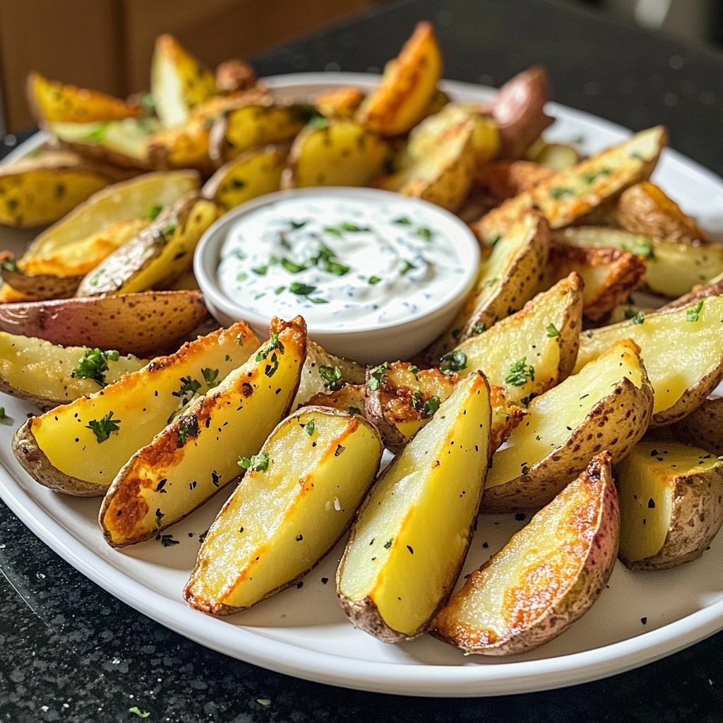 Ofenkartoffeln mit Joghurt-Dip