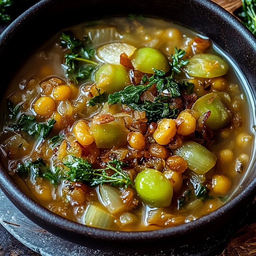 Gebratener Rosenkohl mit Berglinsen