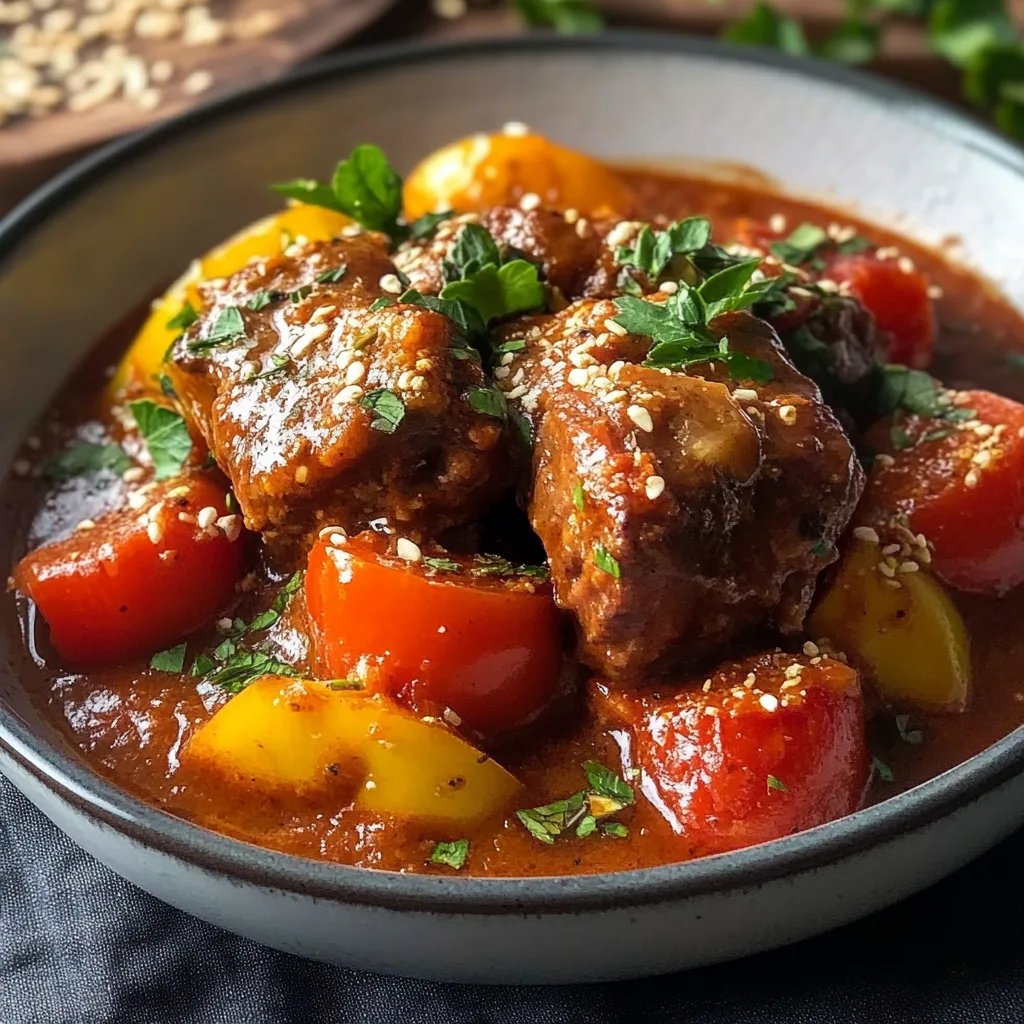 Gefüllte Paprika mit Hackfleisch und Reis