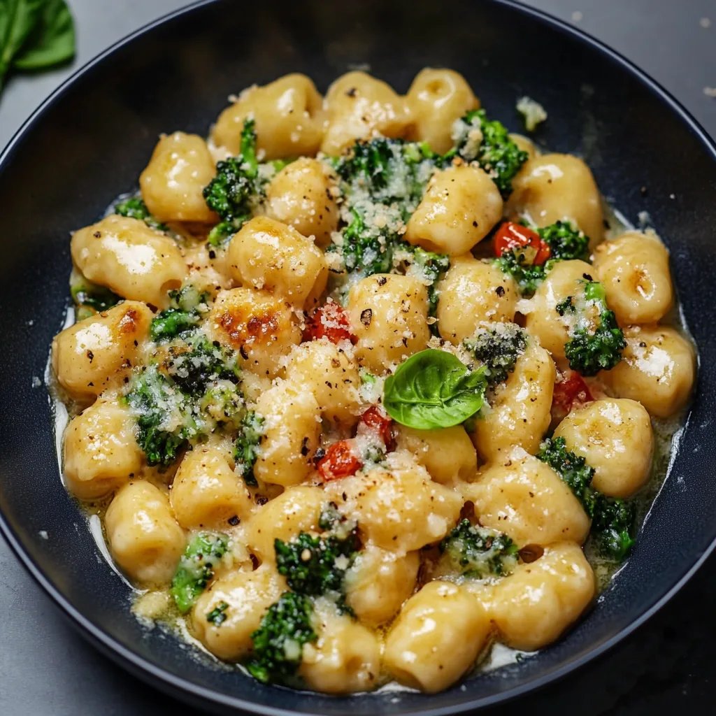 Cremige Gnocchi mit Brokkoli