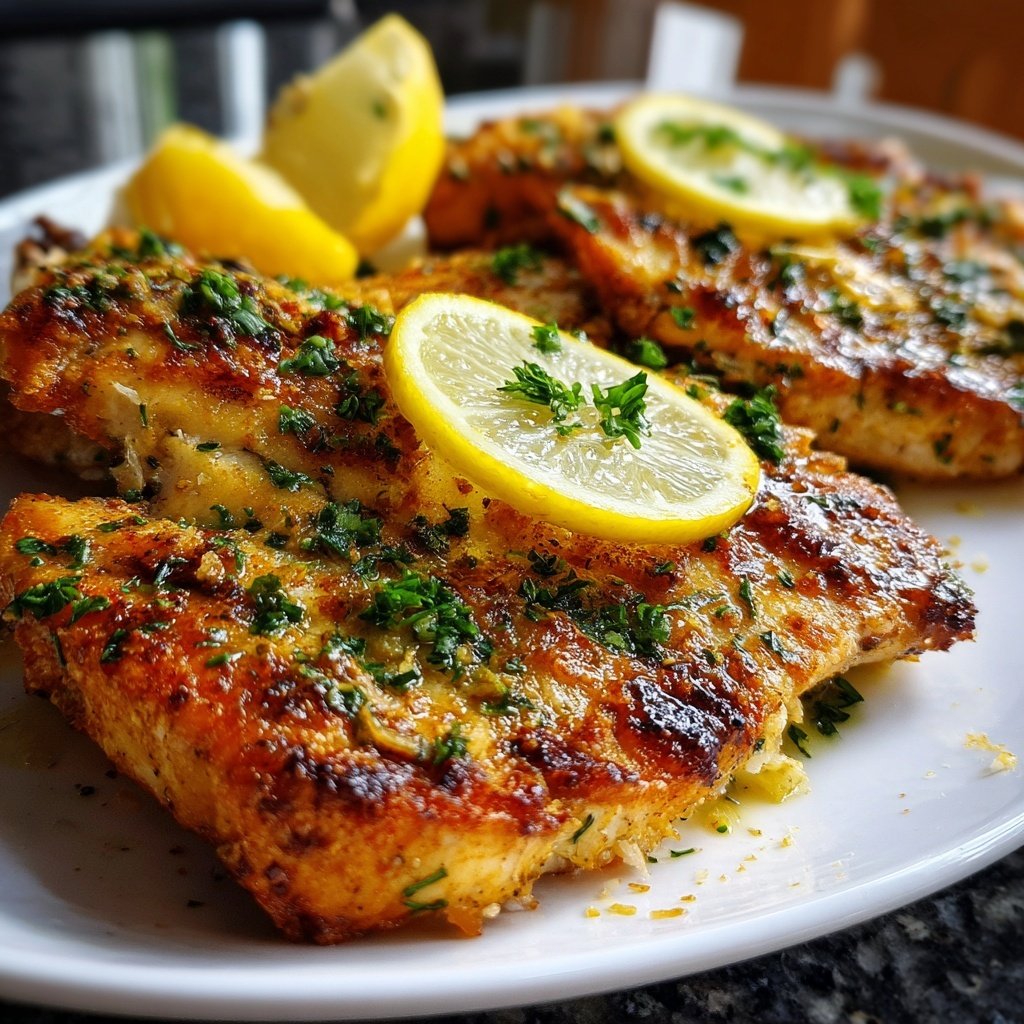 Gesund & Leicht Zitronen-Gegrillter Fisch