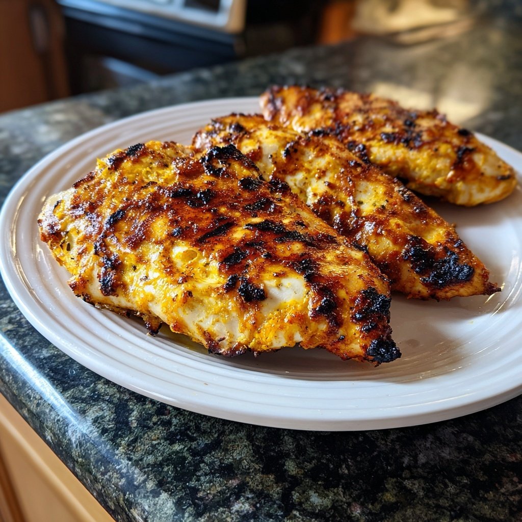 Gegrillte Hähnchenbrust Mit Zitronensaft