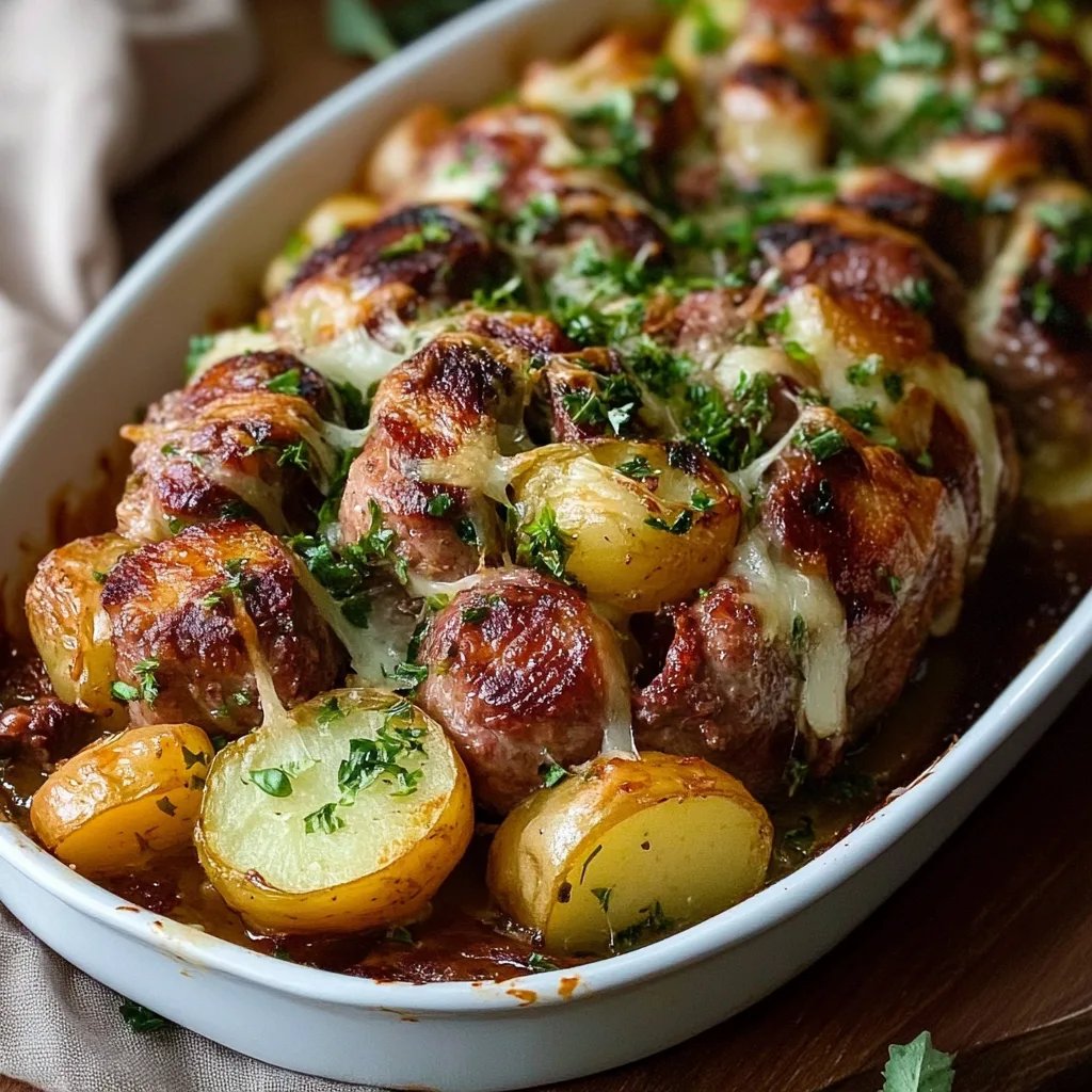 Rosenkohl Auflauf mit Kartoffel und Hackfleisch