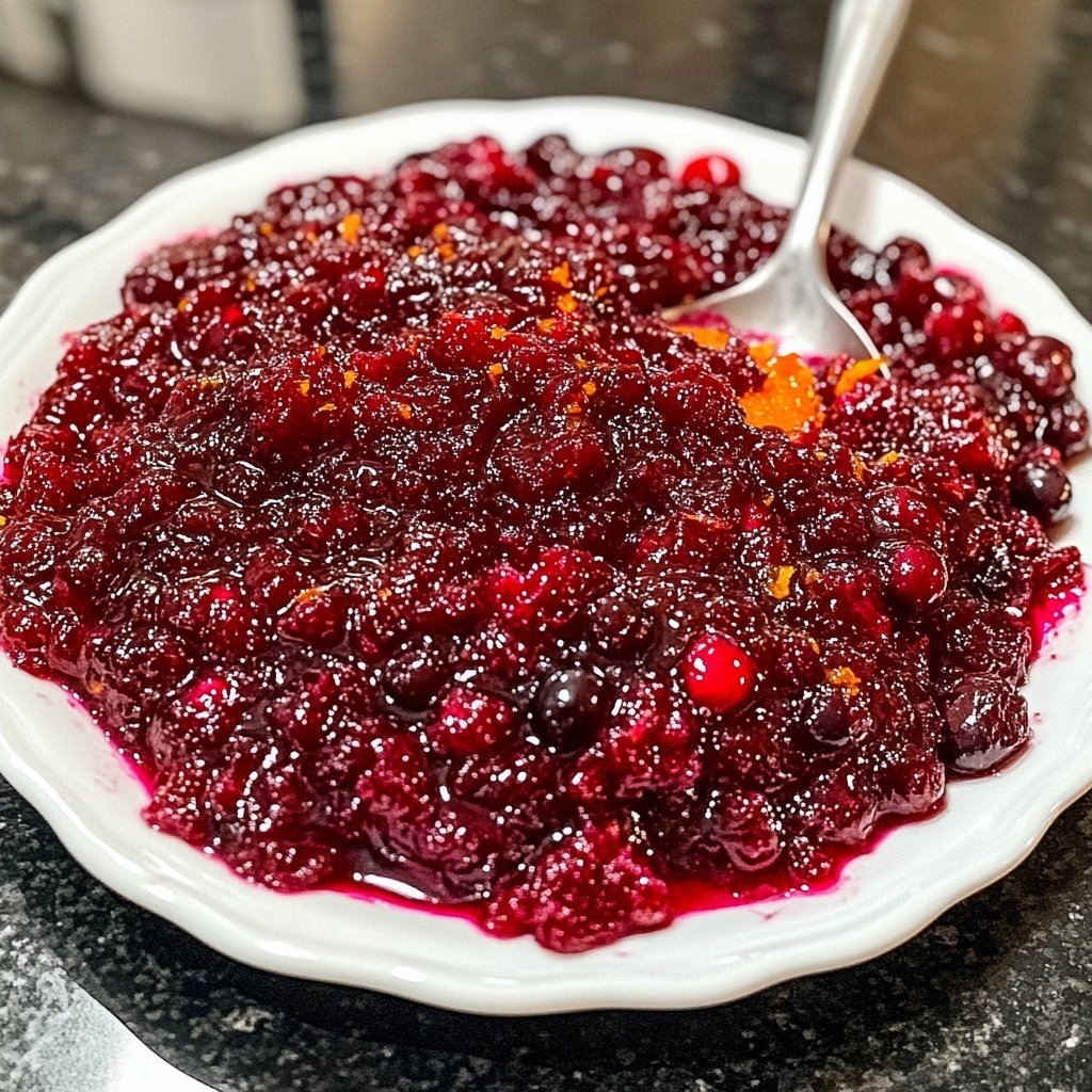 Hausgemachte Orangen-Cranberry-Soße