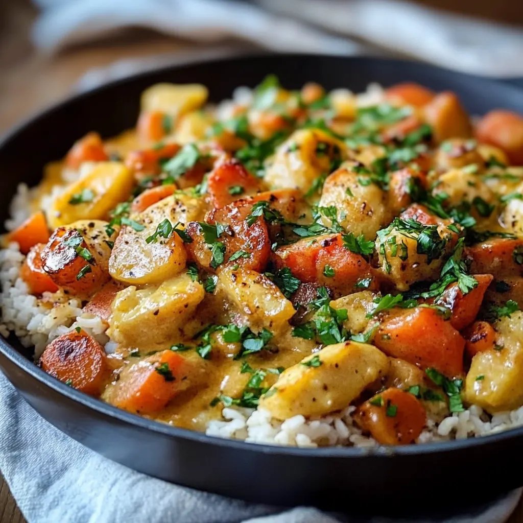 Reis mit Gemüse-Frischkäse-Sauce