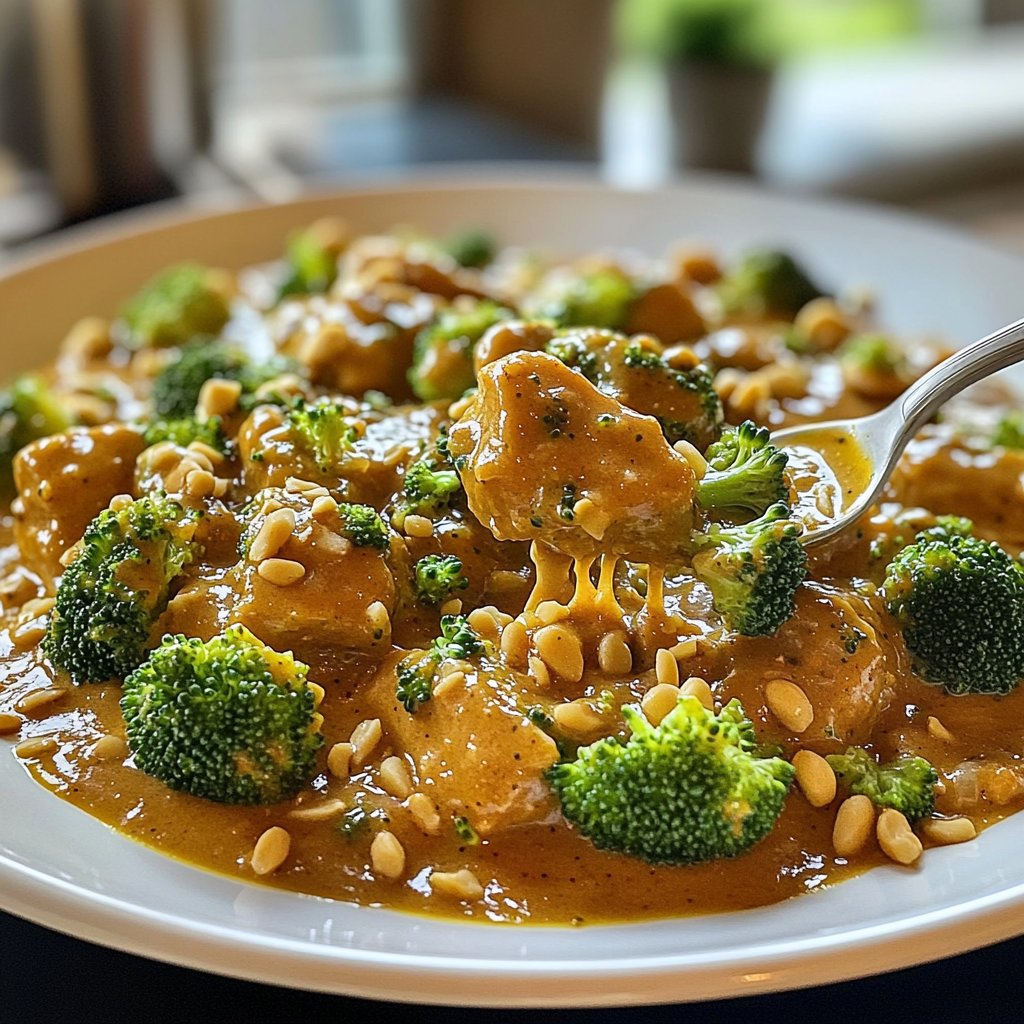 Curry mit Brokkoli und Erdnuss